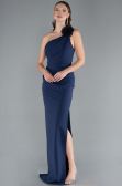Robe de Soirée Longue Bleu Marine ABU4891