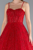 Robe de Soirée Longue Rouge ABU3839