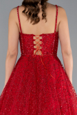 Robe de Soirée Longue Rouge ABU3839
