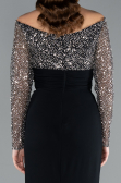 Robe de Soirée Longue Noir ABU4896