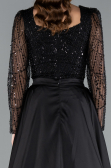 Robe de Soirée Longue Noir ABU4603