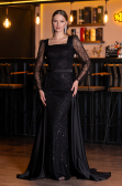 Robe de Soirée Longue Noir ABU4603