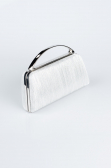Sac de Soirée Luxe Coupe Au Laser Argent V349