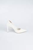 Stiletto Pierreux Blanc AB1138