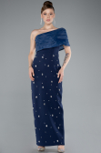 Robe de Cérémonie Midi Bleu Marine ABK2337