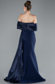 Robe Queue de Poisson Longue Bleu Marine ABU4920