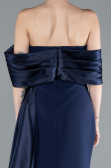 Robe Queue de Poisson Longue Bleu Marine ABU4920