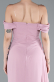 Robe de Soirée Longue Mousseline Poudre ABU4925