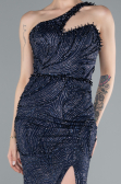 Robe de Soirée Longue Bleu Marine ABU4697