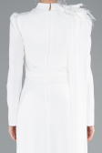 Tenue de Soirée Voilée Longue Blanc ABU4934