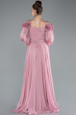 Robe De Soirée Mousseline Longue Poudre ABU4130