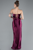 Robe de Soirée Longue Couleur Cerise ABU4944