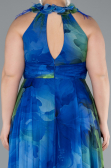 Robe De Soirée Grande Taille Longue Vert d'Eau ABU4902