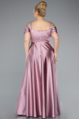 Robe De Soirée Grande Taille Satin Longue Poudre ABU3277