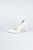 Stiletto Pierreux Blanc AB1138