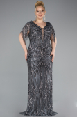 Robe Grande Taille Longue Anthracite ABU4953