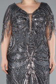 Robe Grande Taille Longue Anthracite ABU4953