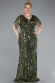 Robe Grande Taille Longue Kaki ABU4953
