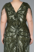 Robe Grande Taille Longue Kaki ABU4953