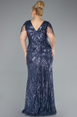 Robe Grande Taille Longue Indigo ABU4953