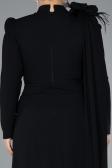 Robe de Soirée Grande Taille Longue Noir ABU4938