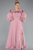 Robe De Soirée Grande Taille Mousseline Longue Poudre ABU4131