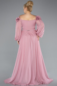 Robe De Soirée Grande Taille Mousseline Longue Poudre ABU4131