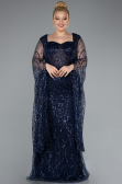 Robe De Soirée Grande Taille Longue Bleu Marine ABU4945