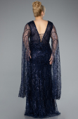 Robe De Soirée Grande Taille Longue Bleu Marine ABU4945