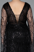 Robe De Soirée Grande Taille Longue Noir ABU4945