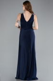 Robe de Soirée Longue Bleu Marine ABU4967