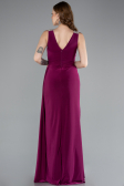 Robe de Soirée Longue Prune ABU4967