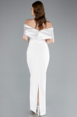 Robe de Soirée Longue Blanc ABU4973