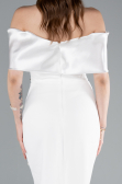 Robe de Soirée Longue Blanc ABU4973