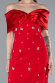 Robe de Soirée Longue Rouge ABU4973