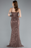 Robe de Soirée Longue Brun ABU4980