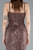 Robe de Soirée Longue Brun ABU4980