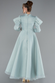 Robe de Soirée Voilée Midi Menthe ABK2351