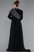 Robe De Soirée Grande Taille Longue Noir ABU4977