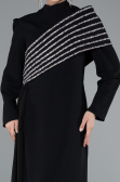 Robe De Soirée Grande Taille Longue Noir ABU4977