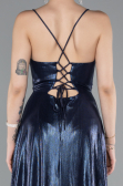 Robe de Soirée Longue Bleu Marine ABU4996