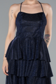 Robe de Cérémonie Courte Bleu Marine ABK2357