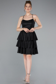 Robe de Cérémonie Courte Noir ABK2357