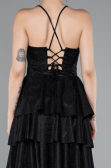Robe de Cérémonie Courte Noir ABK2357