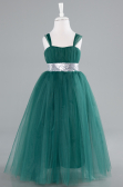 Robe De Soirée Enfants Longue Émeraude ABU3031