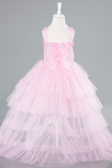 Robe de Soirée Enfants Devant Court Dos Long Poudre ABO115
