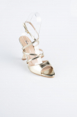 Chaussure De Soirée Cuir Or AB1136