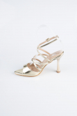 Chaussure De Soirée Cuir Or AB1136