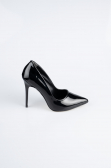 Stiletto Cuir Verni Noir ABR1140