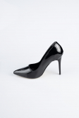 Stiletto Cuir Verni Noir ABR1140